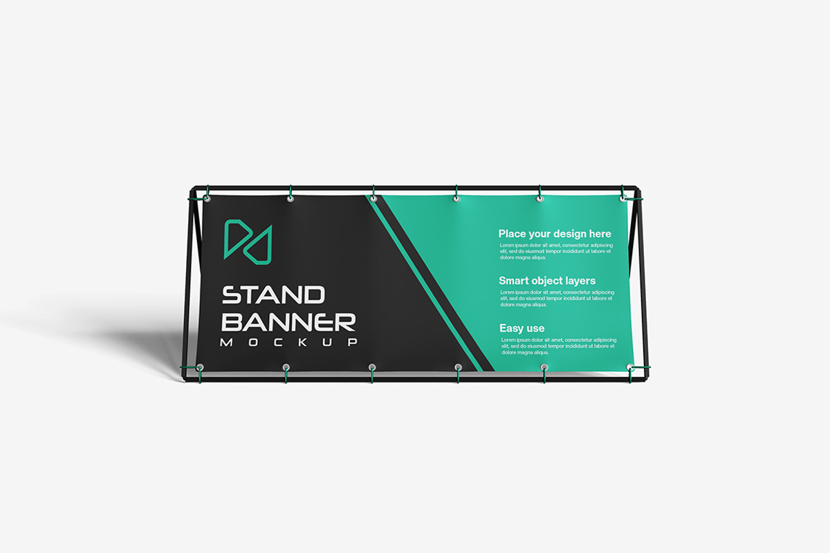 Stand Banner Mockup, an Advertising Mockup by bimockup (Photo 2 of 6)