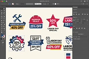 Labor Day Sale Badge SVG Collection, an Object Graphic by NH graphic (Thumbnail 2 of 3)