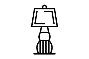 Lamp Line Icon, an Icon by Pexelpy