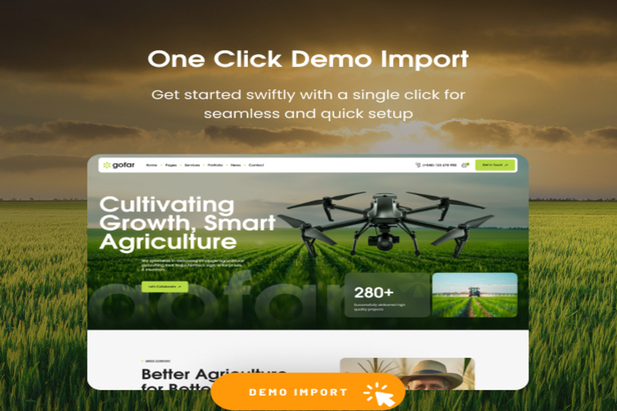 Gofar – Agriculture & Organic Farms, a WordPress Template by Opal Wordpress Theme (Photo 6 of 10)