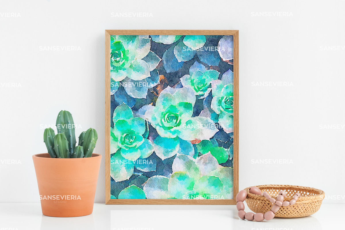 30x40 frame mockup wood 3:4, a Print Template by Grace White (Photo 3 of 4)