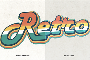 Retro Text Photoshop Effect