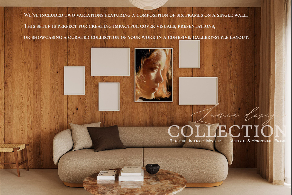 Oslo Japandi Wood Frame Mockup, a Household Mockup by LAMIA DESIGN (Photo 17 of 18)