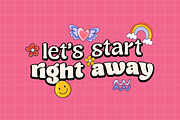 Sugar Peachy - Retro Soft Family, a Serif Font by Dharmas Foundry (Thumbnail 9 of 15)
