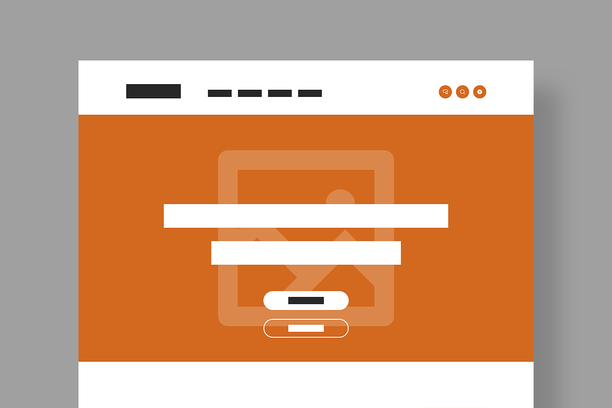 Modern Landing Page Wireframe Layout, a Landing Page Template by MightyDesign (Photo 2 of 9)