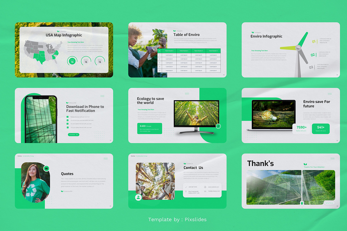 Sustainability Energy PowerPoint, a Presentation Template by Pixslides (Photo 5 of 5)