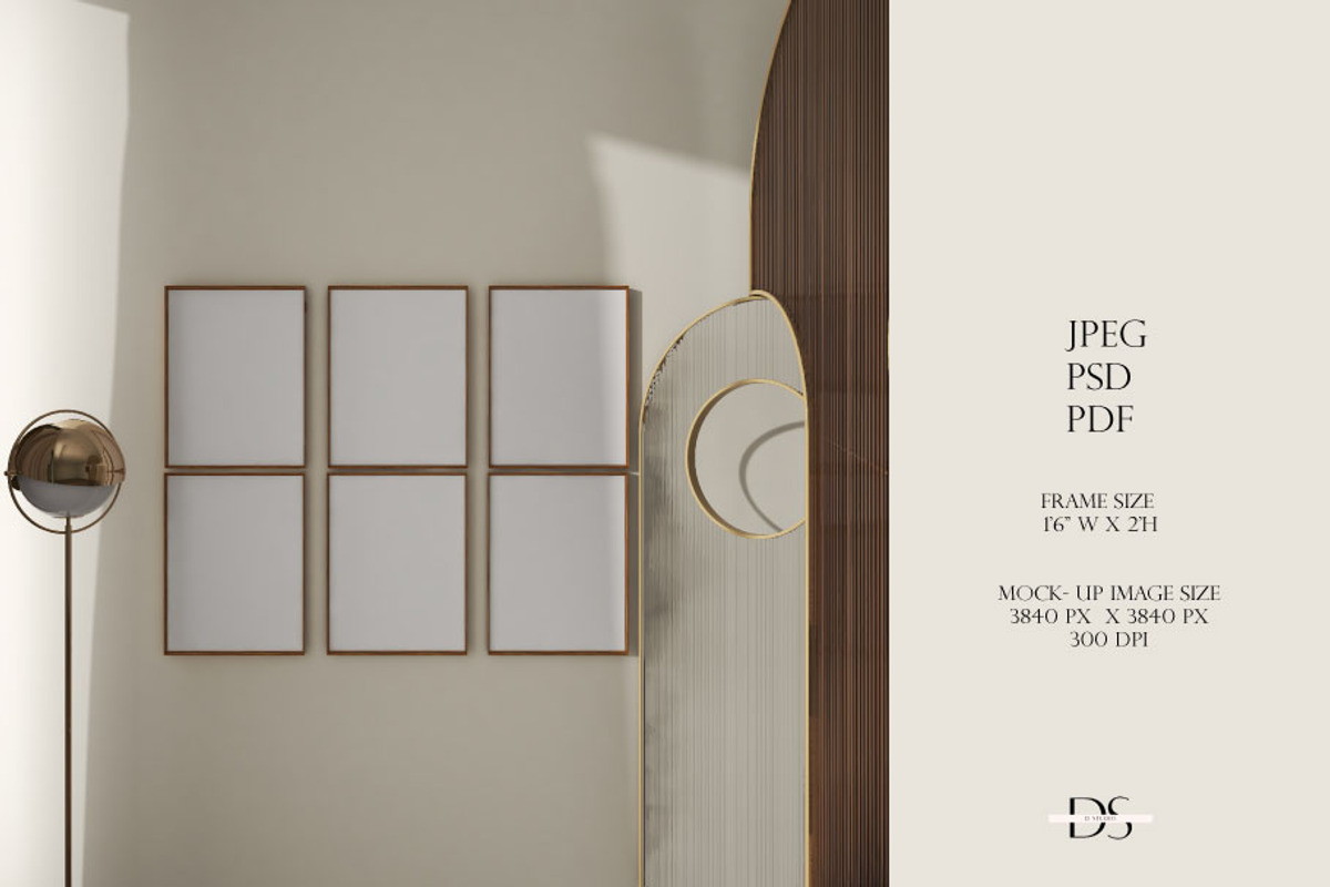 Mockup template for printable art, a Print Template by DSTUDIO888 (Photo 2 of 4)