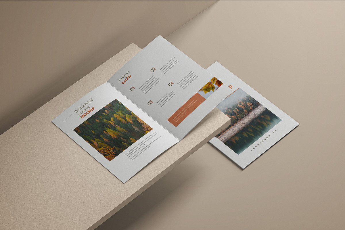 Bifold Vertical Brochure Mockup, a Print Template by mockupatelier (Photo 4 of 13)