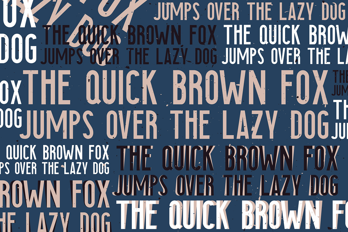 Searocks | A clean condensed font preview 7