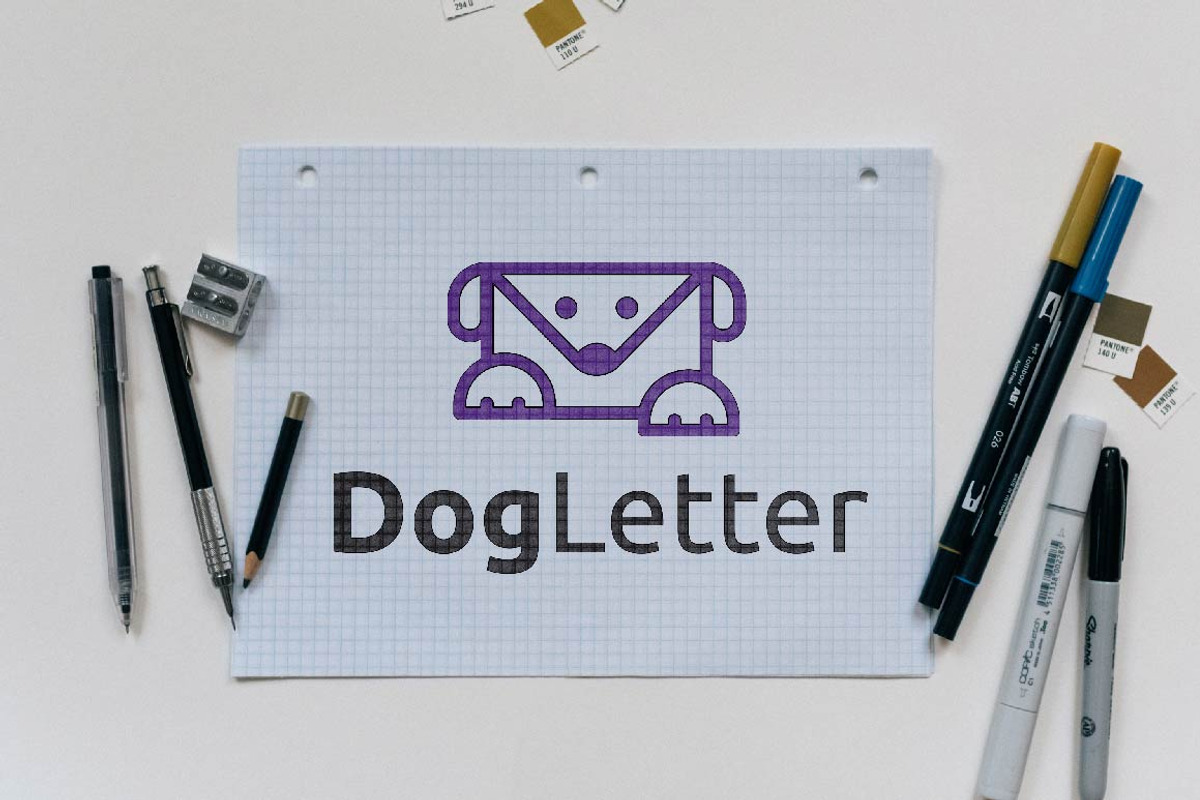 Dog Message Letter Envelope Logo, a Branding & Logo Template by jongcreative (Photo 2 of 3)