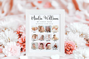 Minimalist First Birthday Photo Sign, a Poster Template by LucaTheme (Thumbnail 1 of 6)
