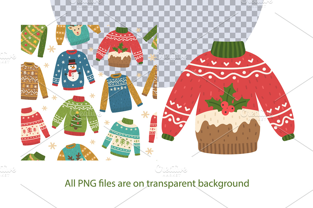Ugly Christmas Sweaters, an Illustration by Imaginasty (Photo 3 of 4)