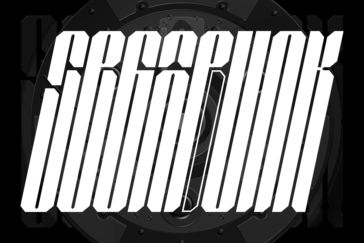 SEGAPUNK BOLD FUTURISTIC TYPEFACE, a Symbol Font by Font For Zula™ (Photo 1 of 13)
