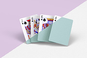 Playing Cards Mockup v.8 - 8 views, an Advertising Mockup by Illusiongraphic (Thumbnail 10 of 22)