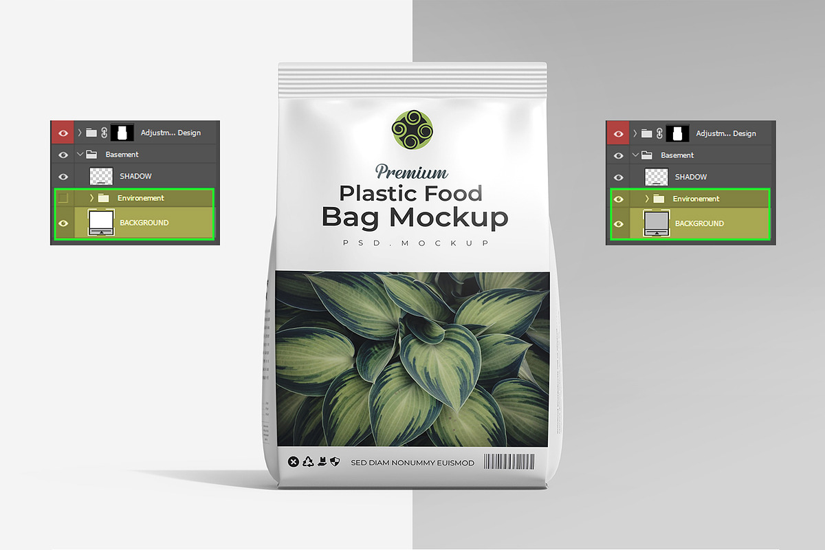 Plastic Food Packaging Bag Mockup, a Packaging Mockup by Ram Studio LLC (Photo 3 of 14)