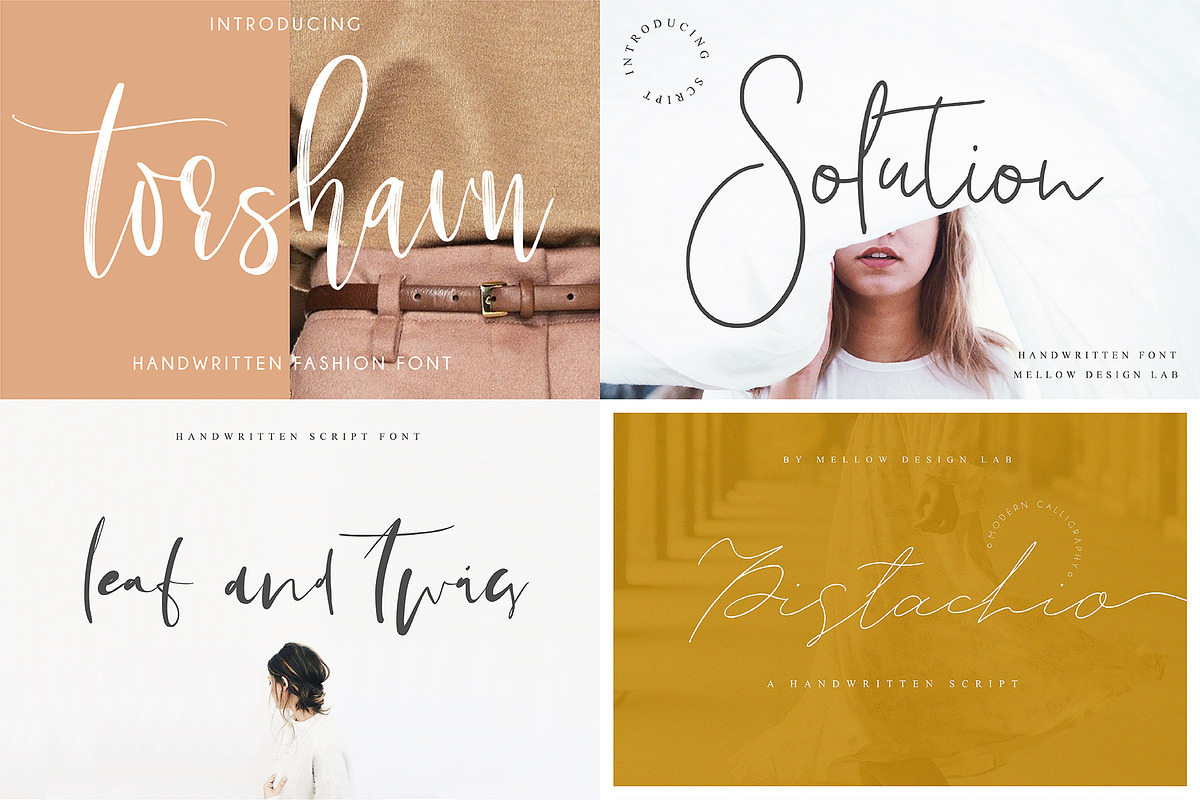 Modern Script Font Bundle, a Script Font by Creamy Script (Photo 4 of 30)