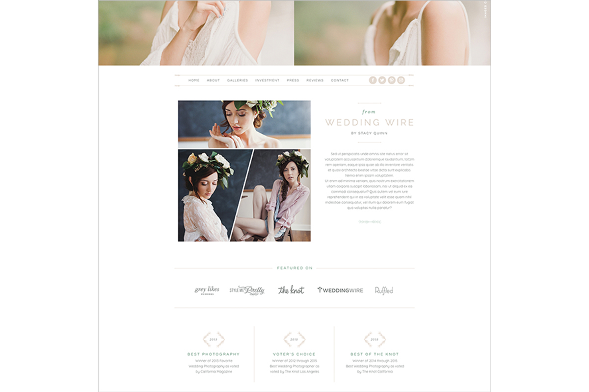 Twig & Pine II ProPhoto 7 Template, a Websites & App Template by Red Met Yellow Creative (Photo 5 of 7)