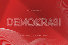 DEMOKRASI - Decorative Display Font