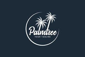 Palm tree logo icon illustration, a Branding & Logo Template by Dyn Studio
