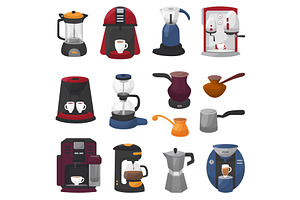 Coffee Machine Vector Coffeemaker