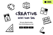 Inking Creative Icons, an Outline Icon by Asset Union (Thumbnail 1 of 5)
