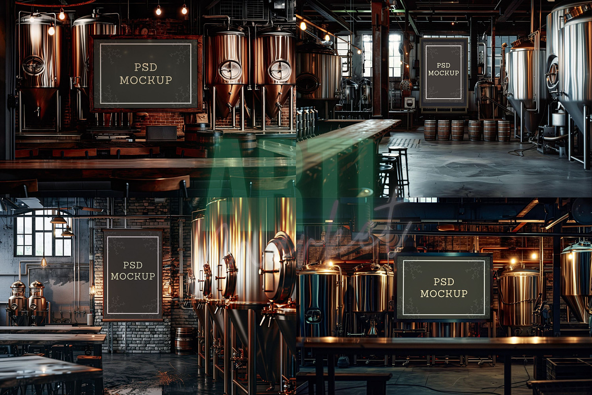 Brewery Frame Mockup, Bar Frame PSD, an Advertising Mockup by Art's and patterns (Photo 4 of 4)