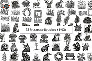 Vintage Adventure Woodcut Brushes, a Brush Add-On by Mels Brushes (Thumbnail 2 of 3)
