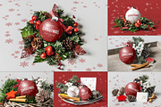 Christmas Ball Mock-up, a Product Mockup by zippypixelstudio (Thumbnail 1 of 7)