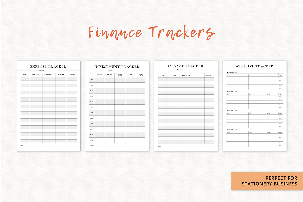 Finance planner, a Stationery Template by Anatartan Design (Photo 2 of 4)