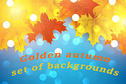 Autumn set with maple leaves, a Decorative Illustration by Vjom (Thumbnail 1 of 3)