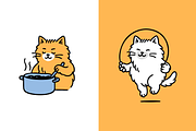 12 Hand-Drawn Cat Illustrations, an Empty State Illustration by Nimart (Thumbnail 3 of 11)