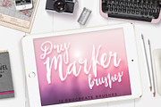 12 dry marker brushes - PROCREATE, a Brush Add-On by Andrea De Oliveira (Thumbnail 1 of 7)