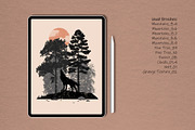 Procreate Landscape Stamp Brushes, a Brush Add-On by MISTstudioDesign (Thumbnail 3 of 11)