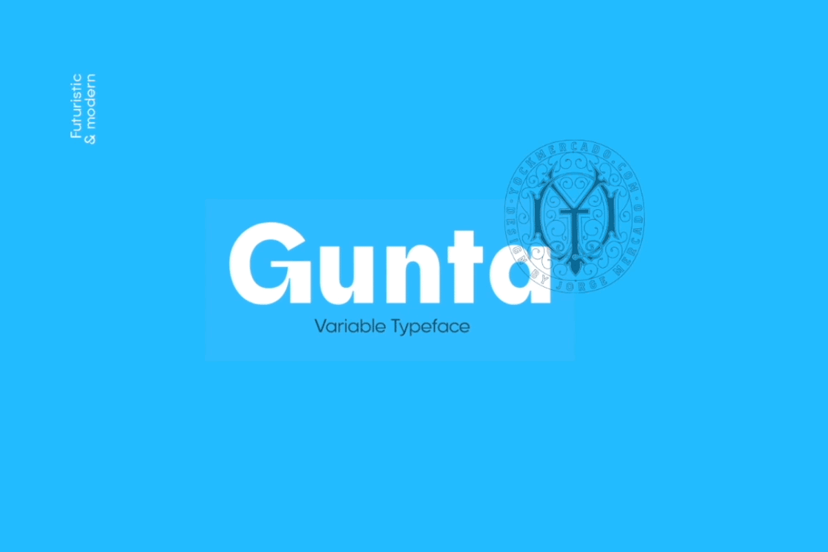 Gunta Variable Font preview 6