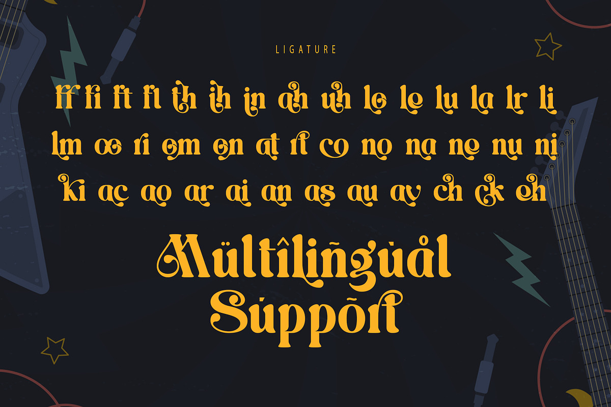 Rocker Sunday, a Sans Serif Font by Letterara (Photo 11 of 13)