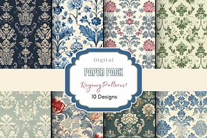 Regency Patterns Digital Paper