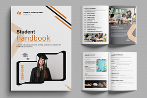 Student Handbook Layout, a Brochure Template by MightyDesign
