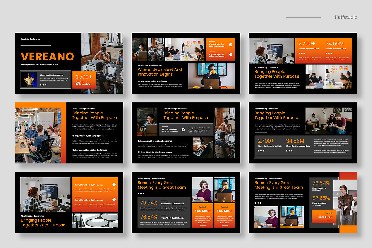 Conference Google Slides Template, a Presentation Template by fluffstudio (Photo 2 of 4)