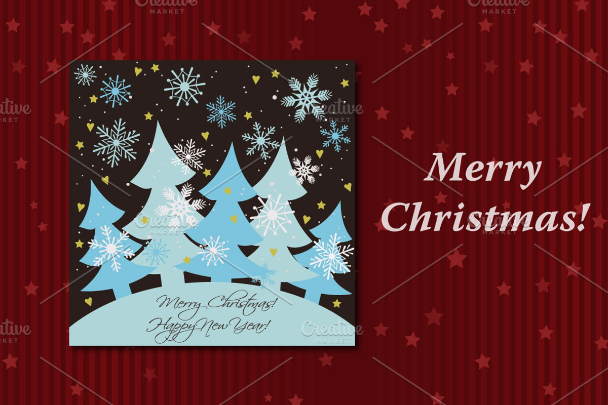 5 Christmas Backgrounds, an Illustration by Sunny Design (Photo 5 of 5)