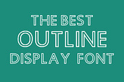 MONO OUTLINE, a Handwritten Font by Fourteen Letter (Thumbnail 2 of 9)