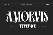 Amorvis, a Serif Font by Naksatra