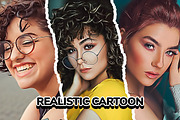 Realistic Cartoon 2 Effect PS Action, an Action Add-On by iHemalaya (Thumbnail 1 of 2)
