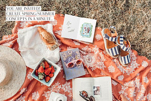 PICNIC CREATOR Watercolor Food Set