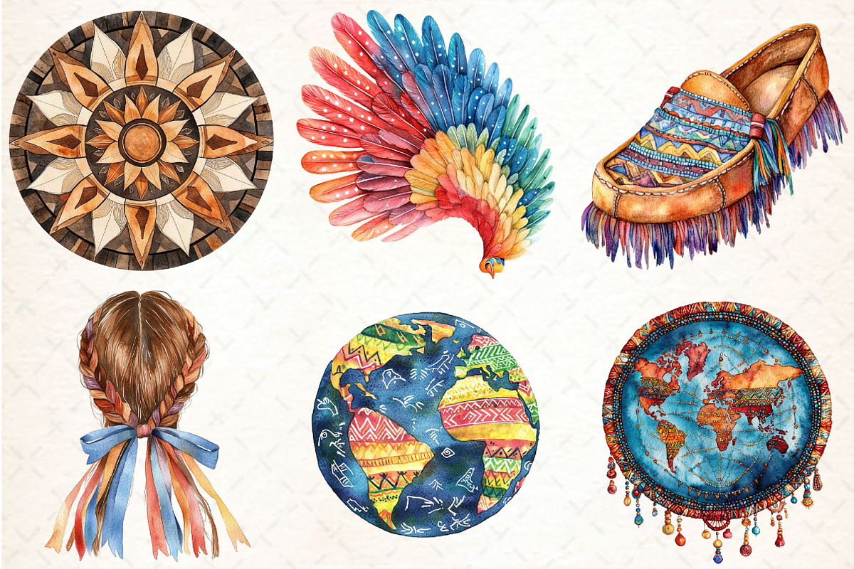 Happy Indigenous Day T Shirt Design, an Illustration by DreamCafeArt (Photo 3 of 7)