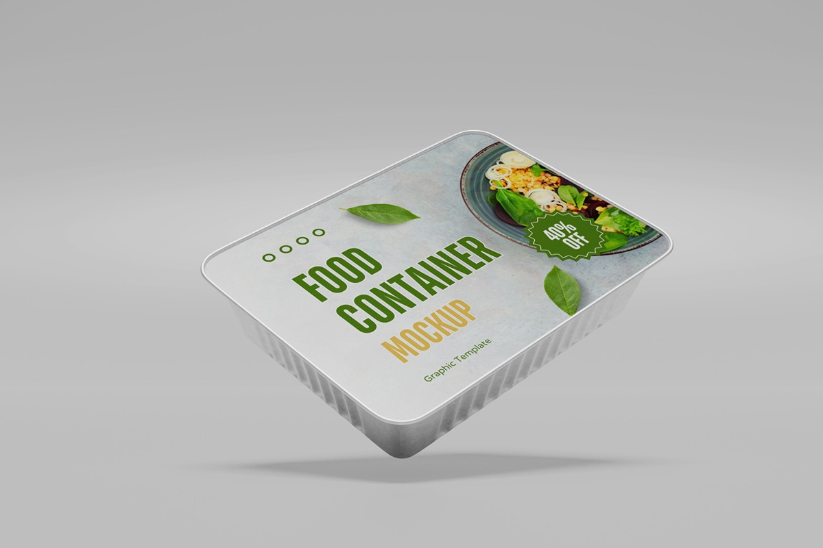 Aluminum Food Container Mockup, a Packaging Mockup by Pexelyou (Photo 6 of 10)