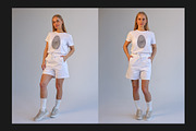 Shorts and T-Shirt Mockup, a Bottom Mockup by Freeman Studio (Thumbnail 11 of 16)