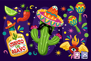 Cinco De Mayo Fiesta Elements, a Seasonal Illustration by MISS CHATZ (Thumbnail 3 of 3)