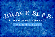 Brace Slab, a Slab Serif Font by JoshuaRed Design (Thumbnail 1 of 6)