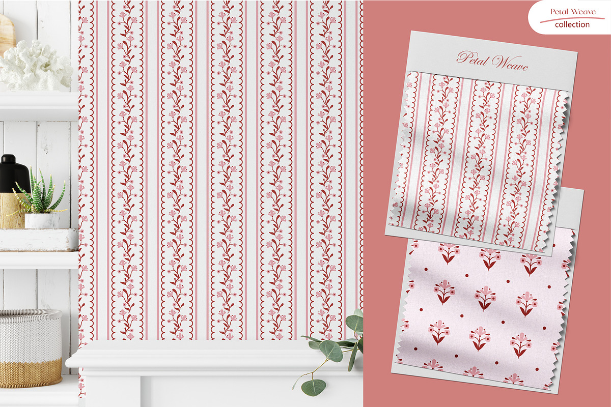 Petal Weave - Seamless Patterns, a Pattern Graphic by InaCorart (Photo 2 of 9)
