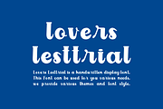 Lovers Lesttrial - Handwritten Font, a Handwritten Font by Iqsiart Studio (Thumbnail 3 of 7)